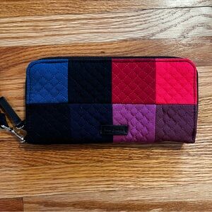 Vera Bradley Colorful Quilted Patchwork Accordion Wallet